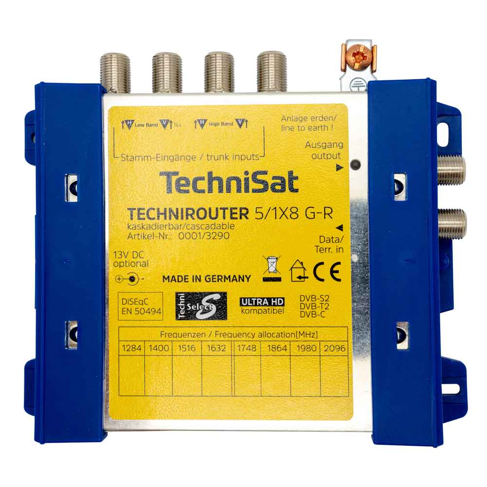 TechniSat 0001/3290TECHNIROUTER 5/1 x 8 G-R kaskadierbar digitale Einkabellösung TechniSat 0001/3290TECHNIROUTER 5/1 x 8 G-R kaskadierbar digitale Einkabellösung